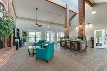Clubhouse lounge area